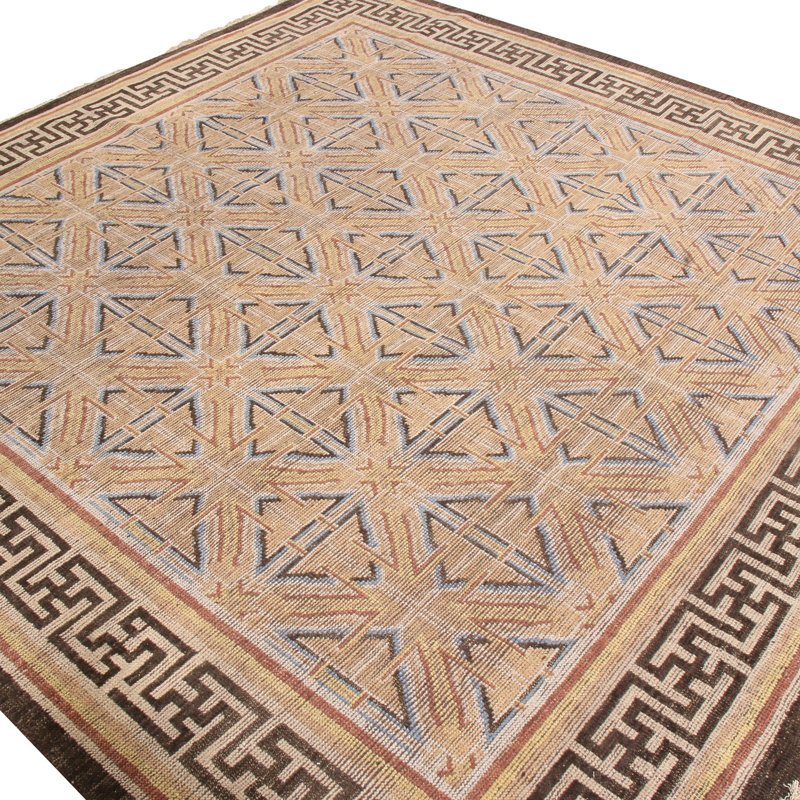 Burano Geometric Area Rug, Square 4'