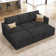 L Shaped Sofa Pull Out Sofa Bed Convertible Modular Sectional Couch Sleeper For Apartment