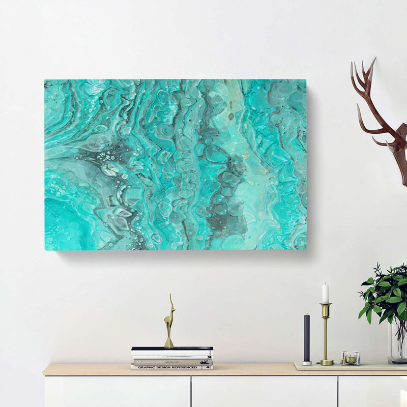 Motion In The Ocean In Abstract - Wrapped Canvas Painting, 40cm H x 60cm W x 3cm D