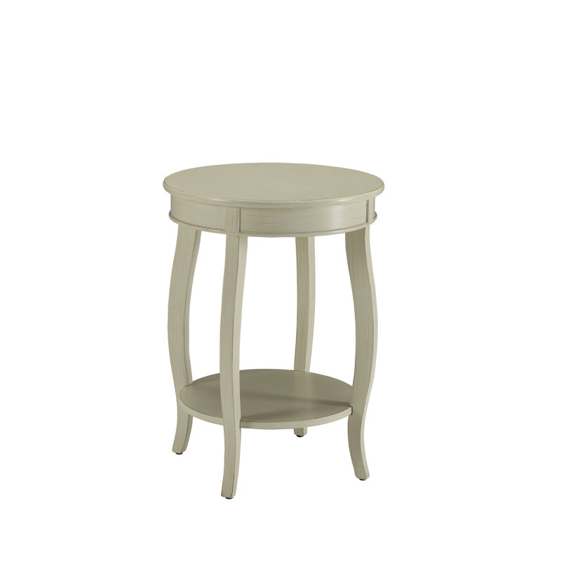 Table d'appoint Aberta, Blanc antique