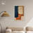 Blue And Cream II Canvas Midcentury Abstract Wall Art by Art Remedy-104321604-111664728