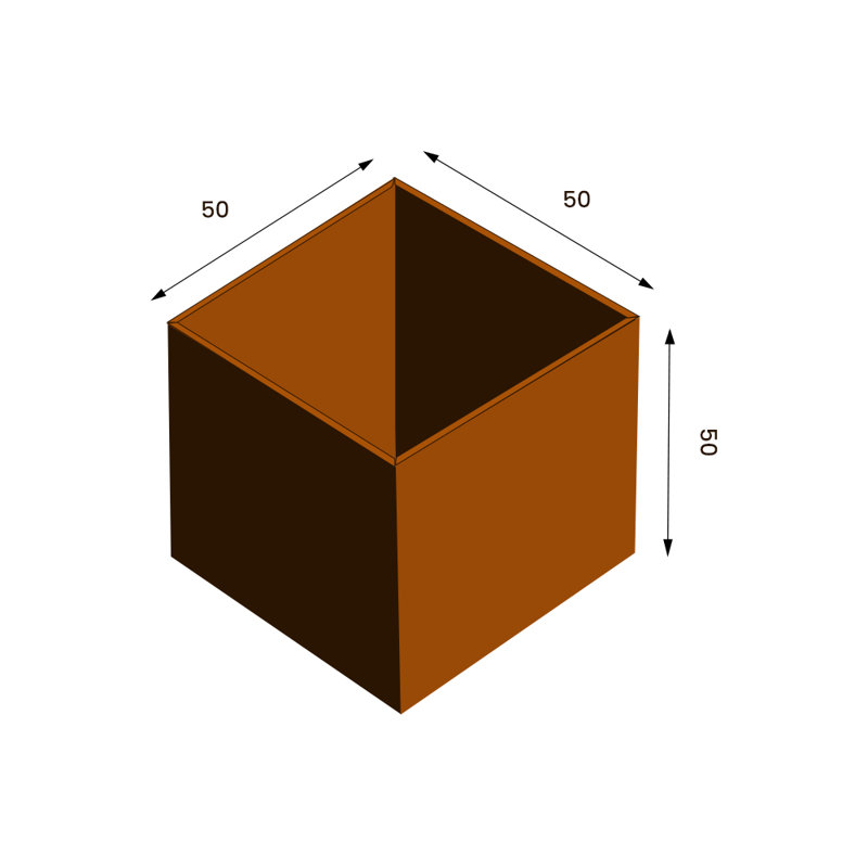 Fiora Planter Box, 43cm H x 43cm W x 43cm D