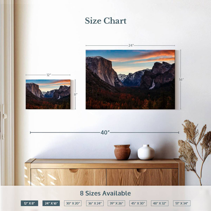 Alvord Scenic Yosemite Peaks, H 16 po x l 24 po