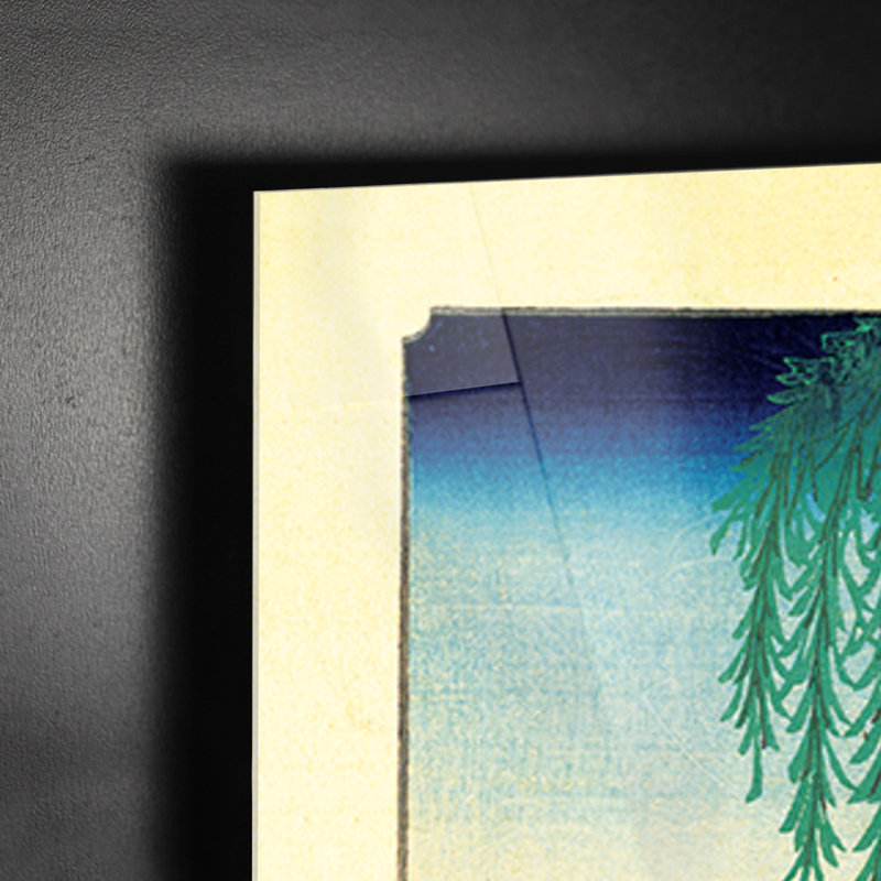 View of Edo by Utagawa Hiroshige - Rectangle Print on Vetro Acrilico Plexi