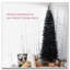 Arbre de Noël noir 8 pi