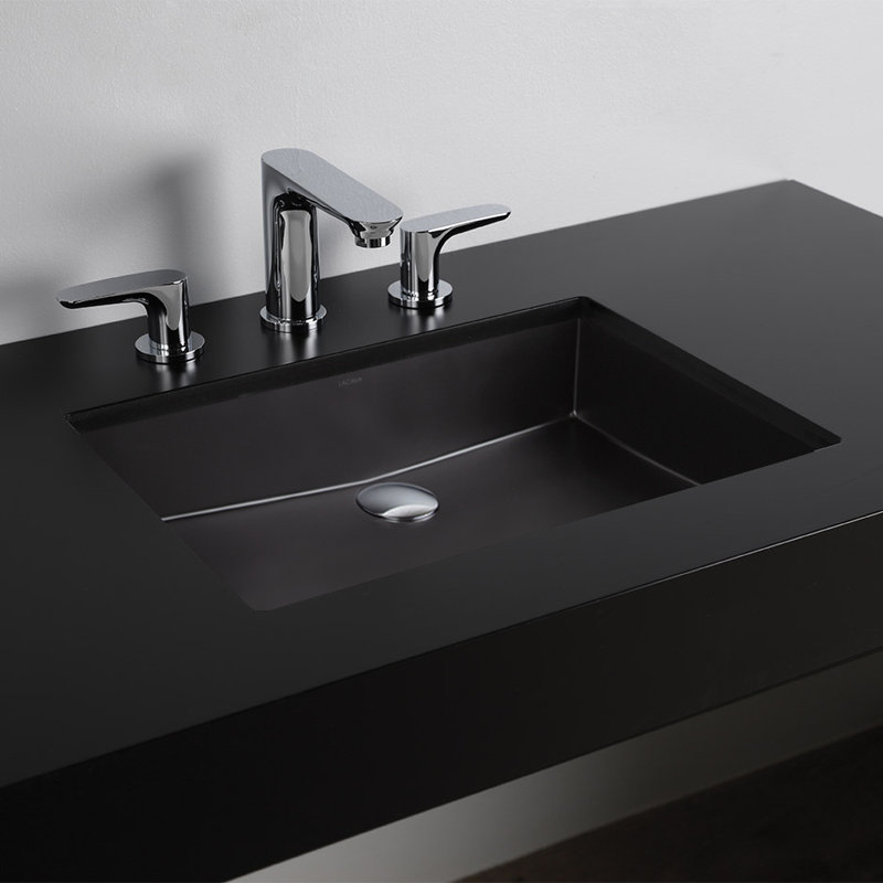 Kubista 23.62'' L Bathroom Sink, Matte Black