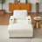 42.5-Inch Corduroy Single Recliner With Backrest Pillow, Cup Holder Design, Storage Footrest, Comfortable Sofa-Deep-Seated Living Room Sofa-309554126