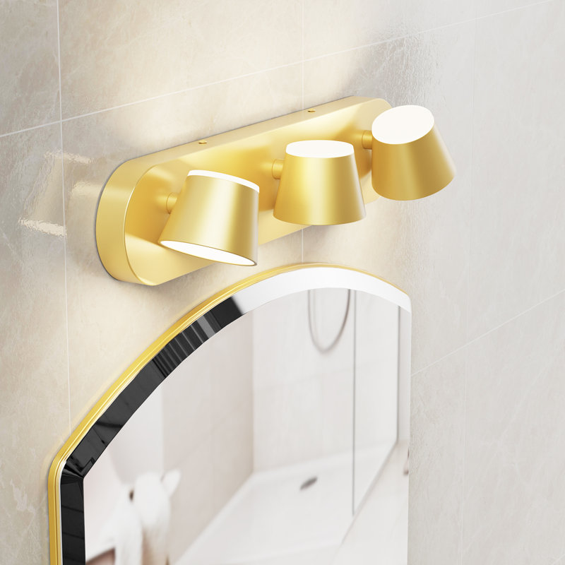 Boze Dimmable LED Vanity Light, Gold, 3