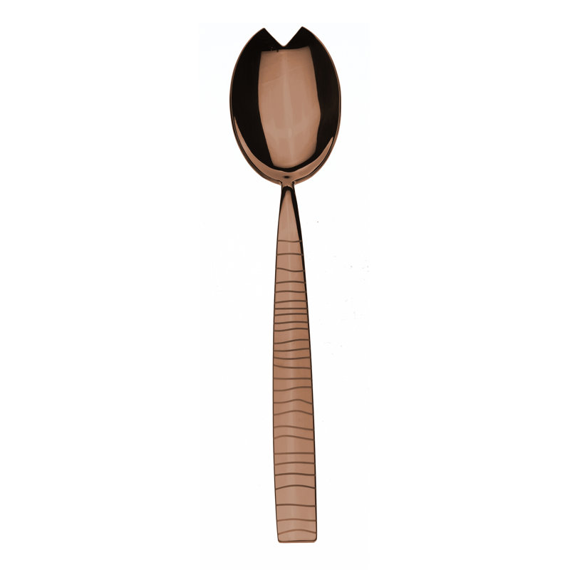 Tigre Stainless Steel Salad Servers, Bronzo