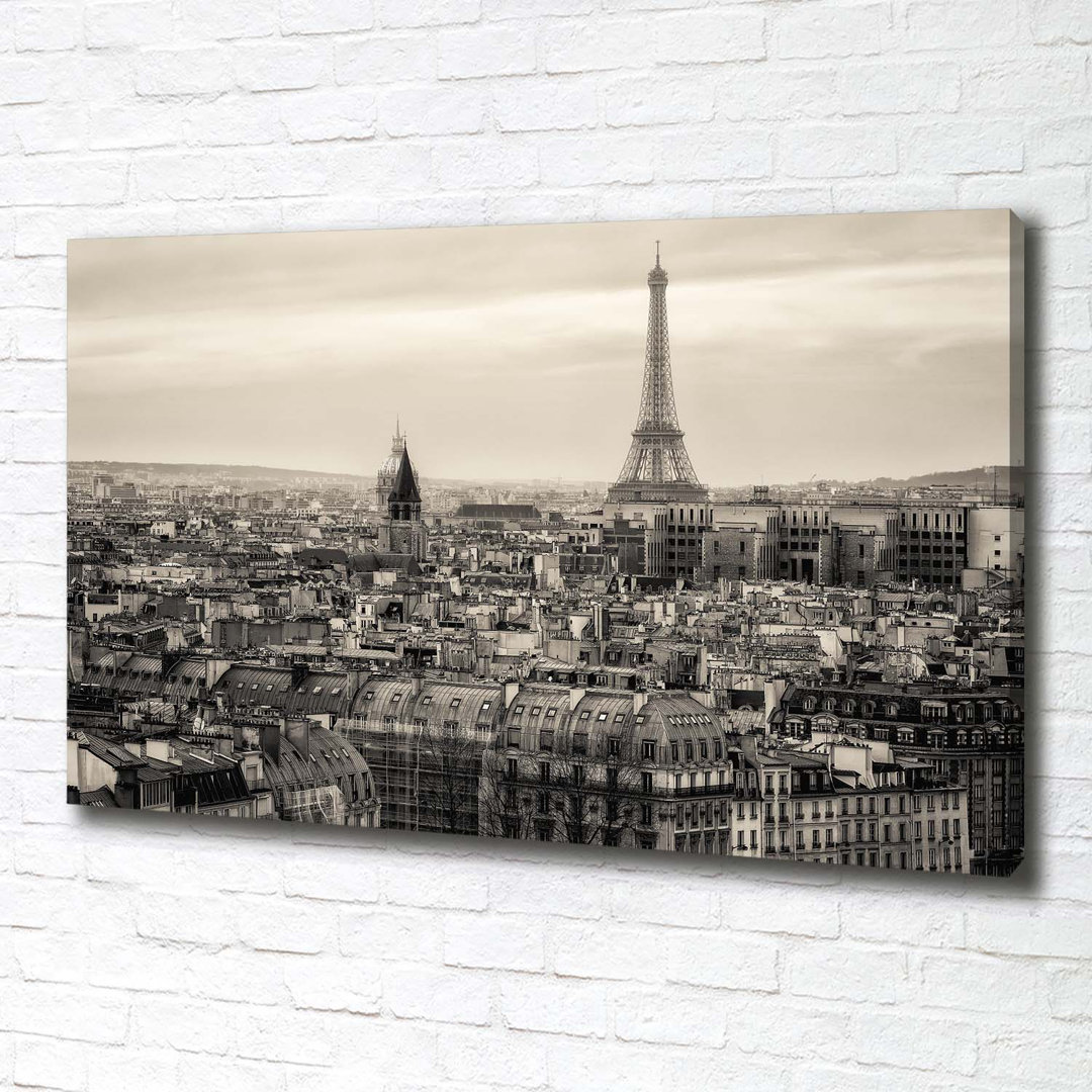 Eiffel Tower Paris - Wrapped Canvas Print