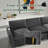 70.86" Modern Chenille 2-Seater Sofa, Compact Loveseat Couch for Apartment & Living Room-363890213