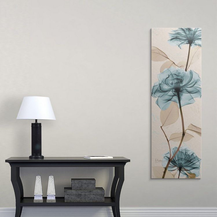Manigault 'Kiranjit Roses - reproduction de photo, H 36 po x l 12 po x P 1,5 po, Toile