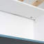 Lit simple sur simple avec maison et tiroir, escalier, DEL, blanc-220909565