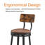 Tabouret de bar rotatif 29,5 po Edoire