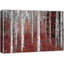Aspen Birch White Birch Trees with Autumn Red Leaves Nature Forest Wilderness Realism, décor rustique sur toile-97559029-97559032