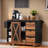 55.5'' Farmhouse Kitchen Island With Drop Leaf, Storage, Power Outlet & Wheels - Ideal For Home, Kitchen & Dining Room?-114193329