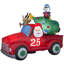 Lumières de Noël Airblown® Père Noël gonflable dans un camion d'époque