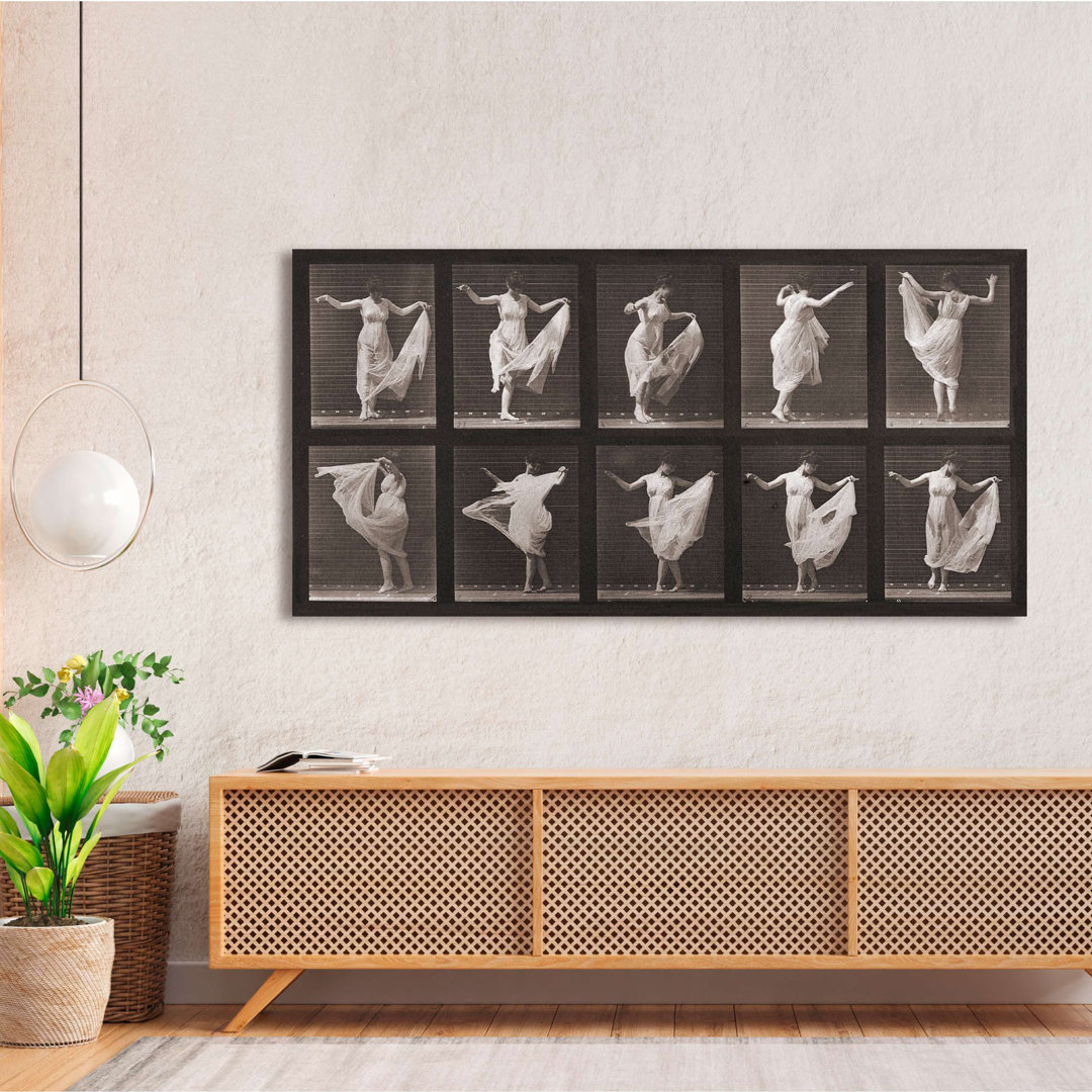 Eine tanzende Frau, 1887 von Eadweard Muybridge - Wrapped Canvas Print