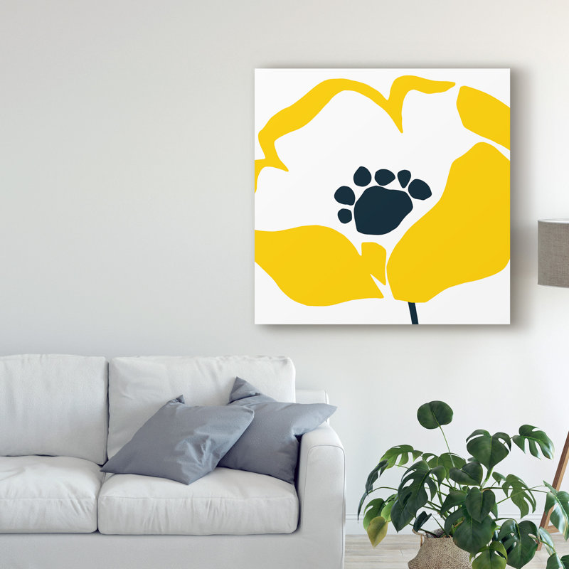 Pop Art Floral II par Wild Apple Portfolio - impression sur toile, H 18 po x l 18 po x P 2 po