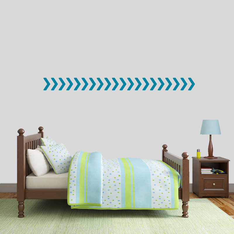 Abstract Wall Decal, Teal
