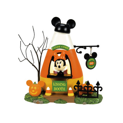 Disney Village Minnies Kissing Booth Lit Halloween Village Building 5.2in H