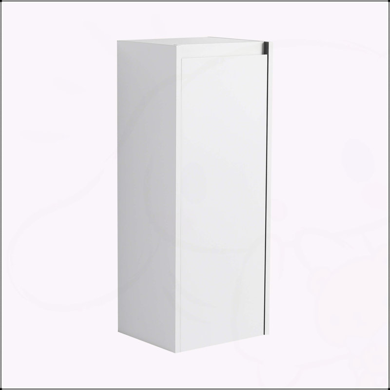 Armoire de salle de bain innovante avec portes à fermeture en douceur et fixation peu encombrante