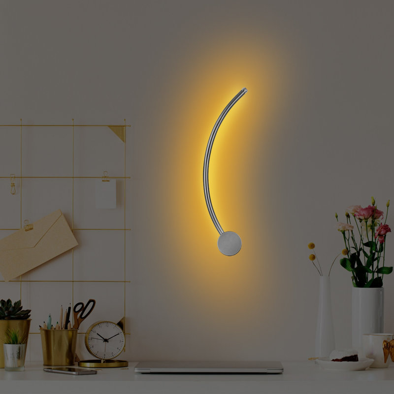 Lampe murale Cobers, Chrome chrome