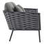Ensemble de canapé modulaire d'extérieur en aluminium 6 pièces Modway Stance-545752877-545752875