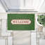 Tapis de porte pour l'extérieur Curled Ivy Vines Welcome Printed, par Tim Coffey, 18 po x 30 po