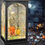 Lanterne d'Halloween en forme de boule à neige, fantôme effrayant d'Halloween, globes de neige à brancher et à piles pour les décorations d'Halloween d'intérieur