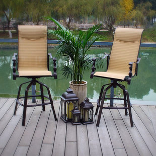 Powder Coated Aluminum Outdoor Stool