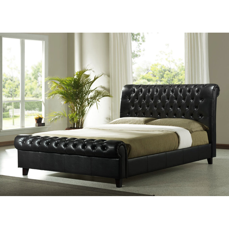 Upholstered Bed, Kingsize (5'), Brown
