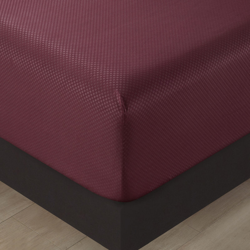  Microfiber Plain Weave / Muslin Sheet Set, Full Sheet Set + 1 Fitted Sheet + 4 Pillowcases, Wine