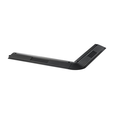 Transition Edge Kit, Durable Straight Garage Floor Edging, PP Material, Easy Installation, Edge Protection for Wet Area Restaurant Pool, Only Compatible with Drainage Mats, Black