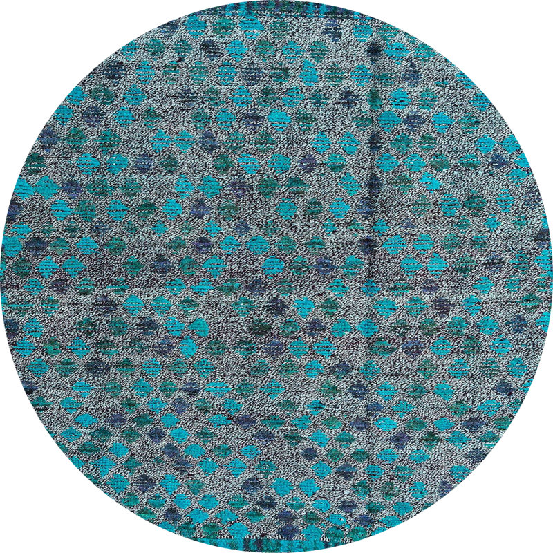 Tapis abstrait moderne 4361, Rond 6 pi