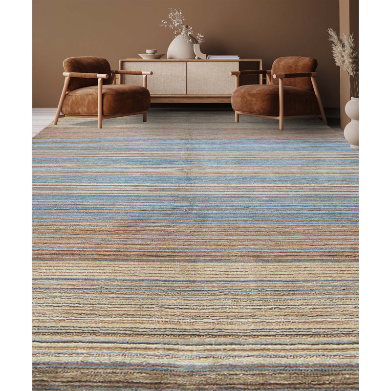 Gabbeh Hand-Knotted High-Quality Multi-Colored Area Rug