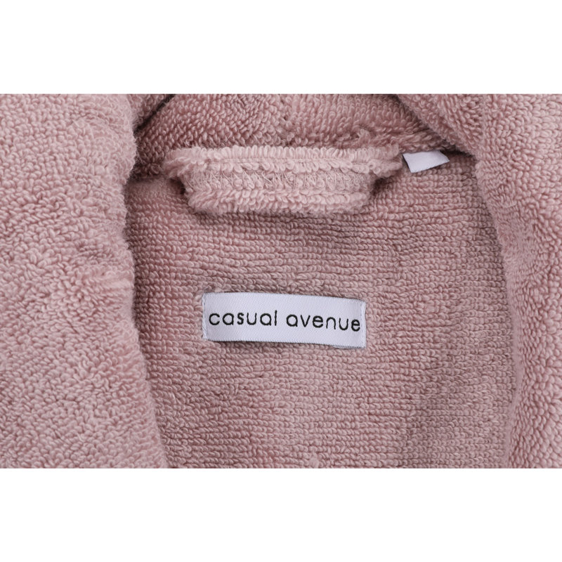 Peignoir mi-mollet unisexe Boersma, S, Rose