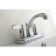 Robinet de salle de bain central à 4 poignées à 3 trous à fixation sur le comptoir à 3 trous Kingston-90611726