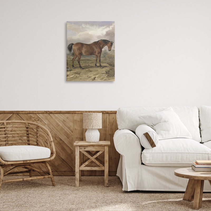 «Horse & Hare in Nature» par Corinne Haig, H 30 po x l 24 po