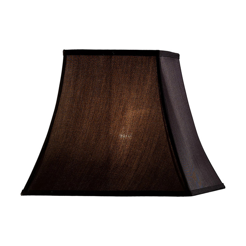 30cm H Silk Empire Lamp Shade ( Clip On ), Black