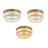 Modern 2-Light LED Round Crystal Flush Mount -1492803600