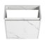 Meuble-lavabo mural flottant de 20 po avec lavabo en résine et porte d'armoire à fermeture en douceur-1402240617