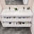 Azden 59.5" Wall-Mounted Double Bathroom Vanity Set-1363212740