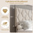 Heavy-Duty Platform Bed Frame, With Height Adjustable Fabric Headboard-2128307095-2128307091