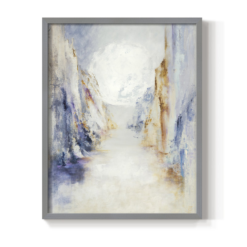 MONTANA Framed Print - Solid Wood, Gray, 11" H x 9" W