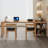 Burlywood Rectangular Solid Wood desk-109598539