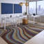 Tapis en laine touffeté à la main gris, vert, orange, mauve et bleu clair Ailey-1748500178