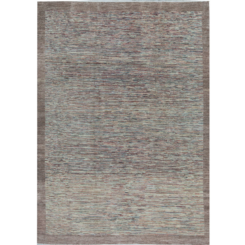 Tapis brun de haute qualité noué à la main
