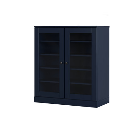 Armoire de rangement pour chaussures 100% en bois massif avec portes réglables et rangement pour chaussures empilable, l 32 po x H 35,75 po