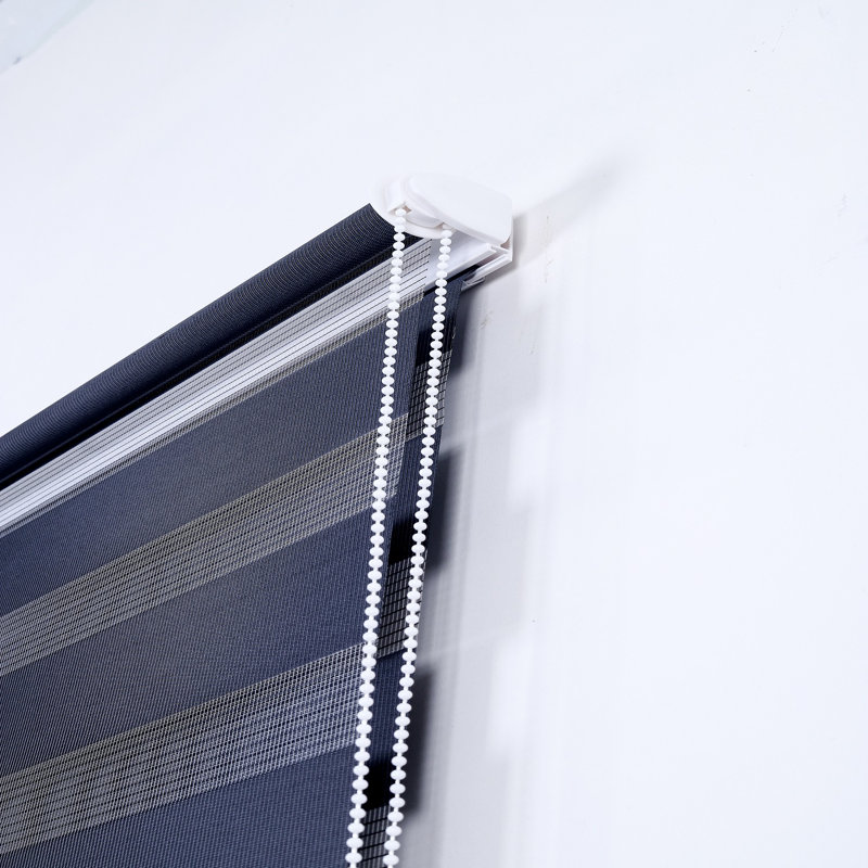 Dual Layer Day & Night Zebra Roller Blinds – Premium Light Filtering & Privacy Window Shades, Modern Sheer & Solid Fabric Blinds for Living Room, Bedroom & Office